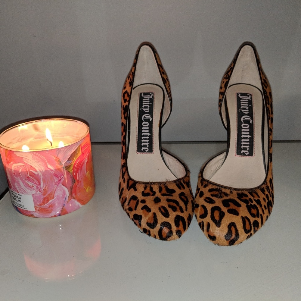 Jucie couture cheeta heels